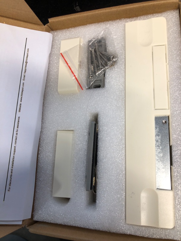 Photo 1 of (Incomplete) Door Closer (White) - Alloy, Automatic Gate Door Closer, Grade 1 ADA Standard for Home and Residential Screen, Storm