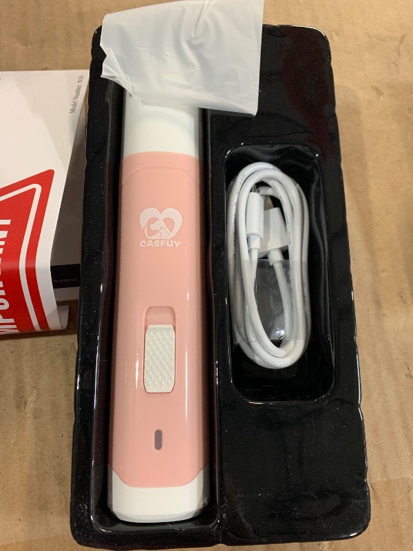 Photo 1 of (see all images) Casfuy Dog Nail Grinder Upgraded - Professional 2-Speed Electric Rechargeable Pet Nail Trimmer Painless Paws Grooming 