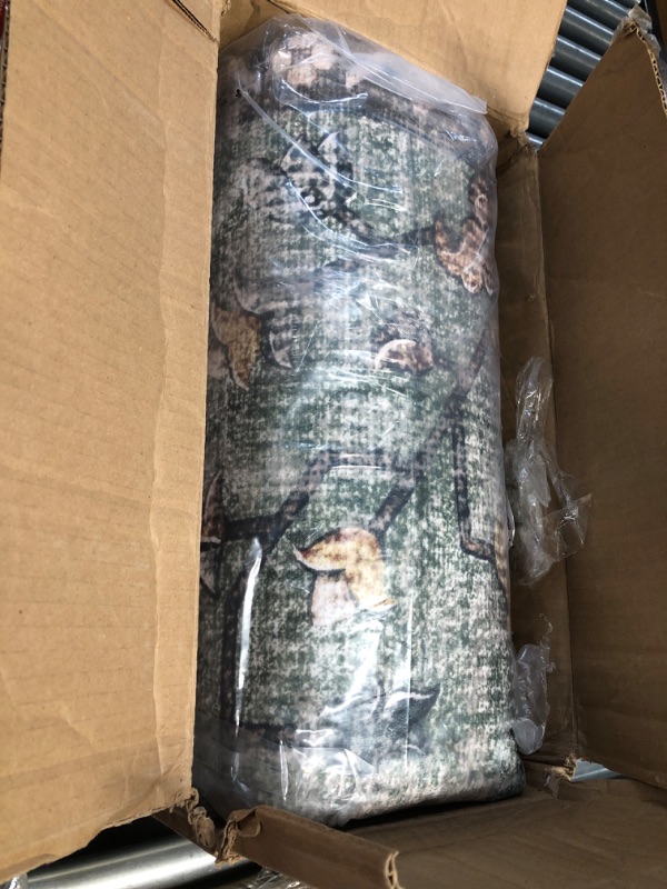 Photo 1 of RELEANY Area Rugs 8'x10' Washable Non-Slip, Floral Vintage Distress Print Pattern Medallion Carpet for Living Room Bedroom Dining Room, Brick Red Rust Red Neutral