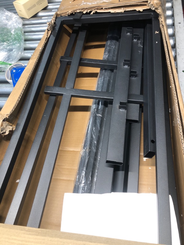 Photo 1 of (sold for parts only) (used)(missing pieces) Bellemave Twin Over Full Bunk Bed with Headboard and 2 Side Ladders