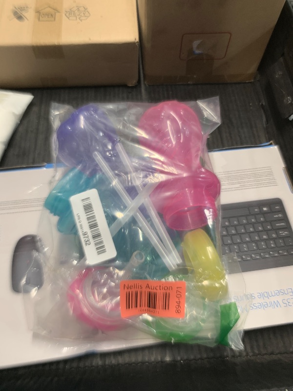 Photo 1 of ***(HEAVILY USED/ UNKNOWN IF MISSING PARTS)***
Nuby No-Spill Soft Straw Easy Grip Sippy Cup for Girls - (3-Pack) 10 Oz - 12+ Months