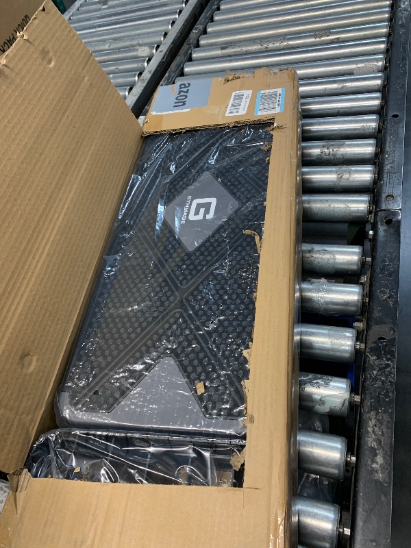 Photo 1 of GYMMAGE Aerobic Exercise Step, Adjustable Aerobic Stepper for Exercise, Workout Step Platform for Step Up, 26.5" Step Deck with 4” 6” 8” Adjustable Height Risers, Women Home Gym Cardio Fitness