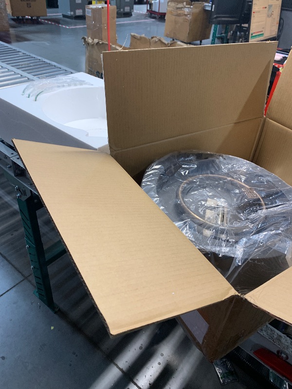 Photo 1 of Onlyfire Tabletop Gas Fire Pit with Glass Wind Guard and Lava Rocks, Portable Outdoor Smokeless Fireplace, Side-Mounted Propane Firepit for Patio Backyard Bonfire Party, Black, FP038