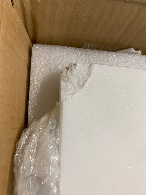 Photo 1 of ***(MAJOR DAMAGE/ SEE NOTES)***
Soulscrafts Natural Marble Cutting Board for Kitchen, 20x16 inch White Marble Pastry Board, Stone Serving Slab Large Hand Crafted for Cheese, Dough, Dessert, Chocolate