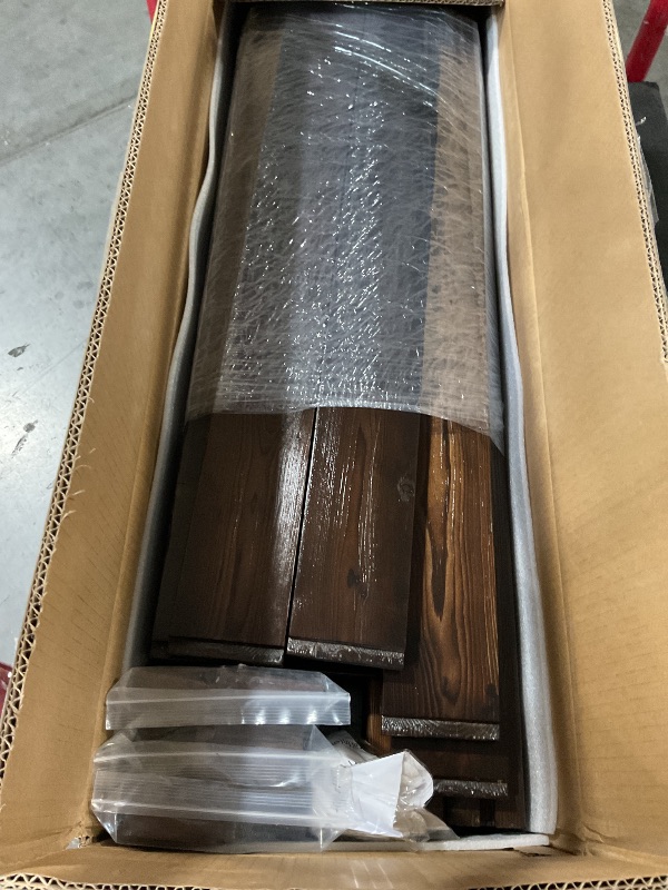 Photo 1 of (Used)(incomplete) Air Conditioner Fence Wood Composter Bin 3 Panels 36 "L x 36 "W x 36 "H Privacy Screens Fence Panels for Outside