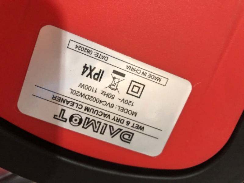 Photo 1 of ***DAMAGED - LATCHES BROKEN OFF - LIKELY MISSING PARTS - POWERS ON - UNABLE TO TEST FURTHER - SEE PICTURES***
DAIMOT Shop Vacuum Wet and Dry, 6 Gallon, 5.5 Peak HP Power Suction, 3 in 1 Stainless Steel Shop Vac with 4.5L Upholstery Shampoo Tank, Water Vac