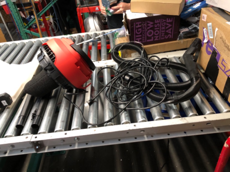 Photo 1 of ***DAMAGED - LATCHES BROKEN OFF - LIKELY MISSING PARTS - POWERS ON - UNABLE TO TEST FURTHER - SEE PICTURES***
DAIMOT Shop Vacuum Wet and Dry, 6 Gallon, 5.5 Peak HP Power Suction, 3 in 1 Stainless Steel Shop Vac with 4.5L Upholstery Shampoo Tank, Water Vac