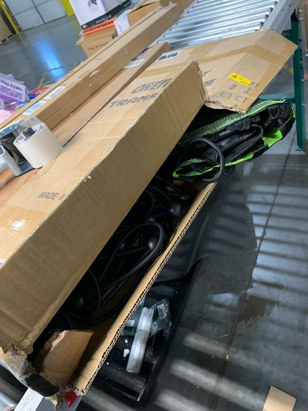 Photo 1 of ***(FOR PARTS ONLY/ MAJOR DAMAGE/ NON FUNCTIONAL)***
ONETWOFIT 42"/45" Rebounder Trampoline for Adults, Silent Mini Trampoline Indoor Exercise Fitness Trampoline Bungee Rebounder Workout Max Load 330lbs (42IN-Green)