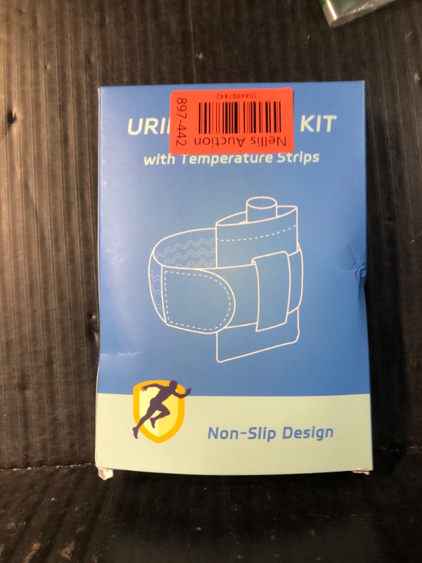 Photo 1 of Urine Test Complete Kit - Thinner 3.5oz Translucent Empty Bottle, Non-Falling and Hi-Stretch Hidden Leg Strap, Urine Test Thermometer Sticker and Velour Lining Sample Bag, Urine Bottle Kit