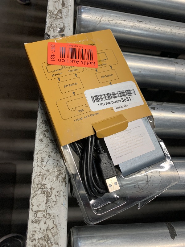 Photo 1 of Vilcome DisplayPort Switch 8K Splitter, Plug & Play, One-Button Switching, Bidirectional Display Port Switcher Box 2 in 1 Out/ 1 in 2 Out, 8K@60Hz, 4K@120Hz, 1080P@240Hz for PC Monitor Laptop (Gray)