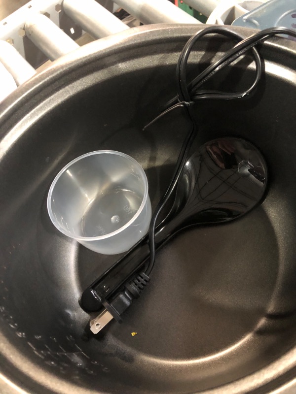 Photo 1 of (damaged)(used)(see images)Holstein Housewares 16-Cup Cooked (8-Cup Uncooked) Rice Cooker, Black – One-Touch Operation with Cook 