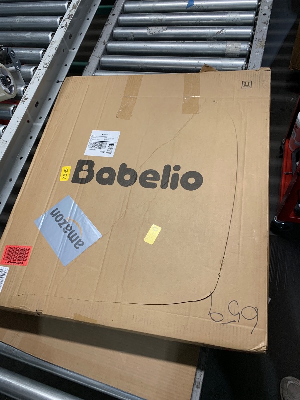 Photo 1 of (USED/FAIR) Babelio 26-43" No Bottom Bar Baby Gate for Babies, Elders and Pets, 2-in-1 Hardware Mount Dog Gate for The House, Stairs and Doorways, with Large Walk Thru Door, Black