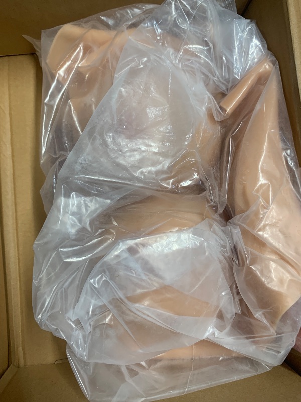 Photo 1 of Minoktey Silicone Breastplate Fake boobs Fake breasts forms Breast Plates Transgender Cosplay Drag Queen(Silicone C cup,Yellow color)
