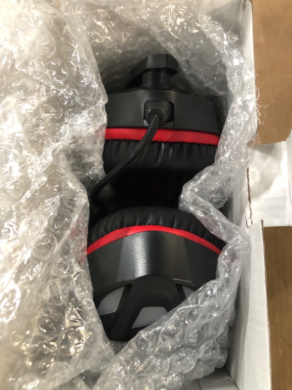Photo 1 of ***(PARTS ONLY/ NON FUNCTIONAL)***
Fachixy FC100 Gaming Headset with Microphone for PS4, PS5, Switch, Xbox, PC, Mac, Gamer Headset with RGB Light, Computer Headphones with Mic