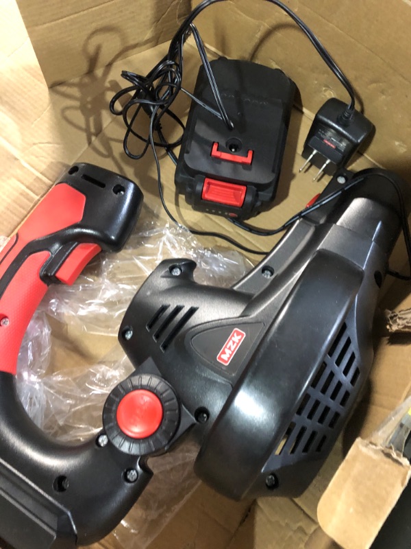 Photo 1 of (battery does not charge) MZK Cordless Leaf Blower,20V Battery Powered Leaf Blower for Lawn Care, Electric Lightweight Mini Hand Blower(Battery & Charger Included)