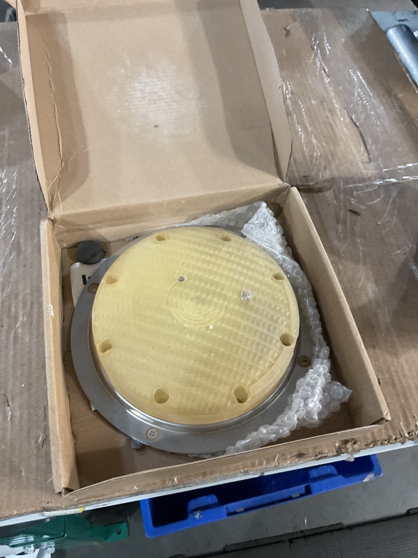 Photo 1 of POVTOR LED RV Exterior Light,8.5 Inch Round Scare Porch Light with 100pcs Dual Color Leds Flood Awning Light Replacement kit Surface Mount Fixture for RV Trailer Fifth Wheel Camper Bus