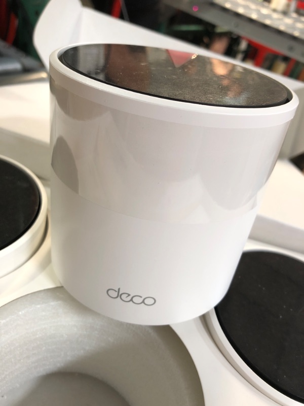 Photo 1 of (see all images) TP-Link Deco AX3000 WiFi 6 Mesh System(Deco X55) - Covers up to 6500 Sq.Ft. 3 Gigabit ports per unit, supports Ethernet Backhaul (3-pack)
