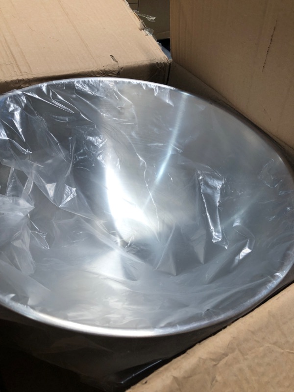 Photo 1 of (BOWL ONLY) Geetery 3 Gallon 12L Stainless Steel Champagne Bucket Punch Bowl with Ladle Ice Bucket for Parties Metal Wine Bowl with Base Large Size Ice Bowl for Wine Beer Home Bar Parties
