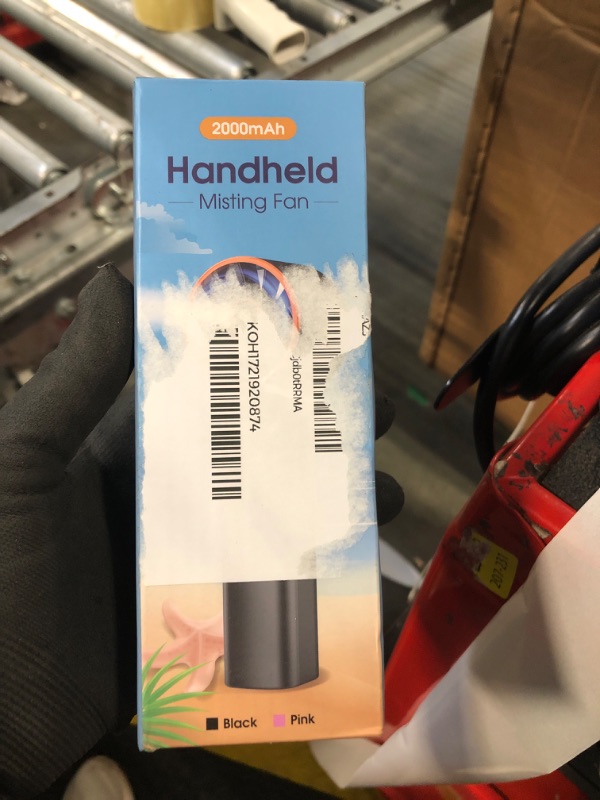 Photo 1 of Ausic Portable Handheld Misting Fan, Turbo Fans with Mist, High-Speed, 3 Speeds Personal Small Spray Fan, Outdoor Cooling Rechargeable Battery Operated Fans for Travel/Makeup/Shopping