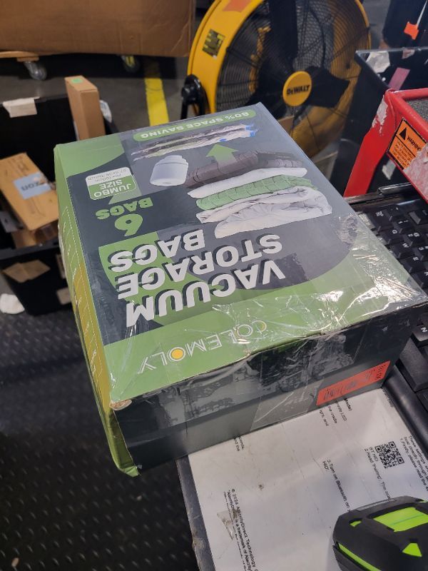 Photo 1 of ***MISSING TWO***Vacuum Storage Bags (6 Jumbo Pack) Space Saver Bags with 1 Electric Air Pump Vacuum Seal Bags Compression Bags for Clothes Blanket Duvets Pillows Comforters Travel Moving