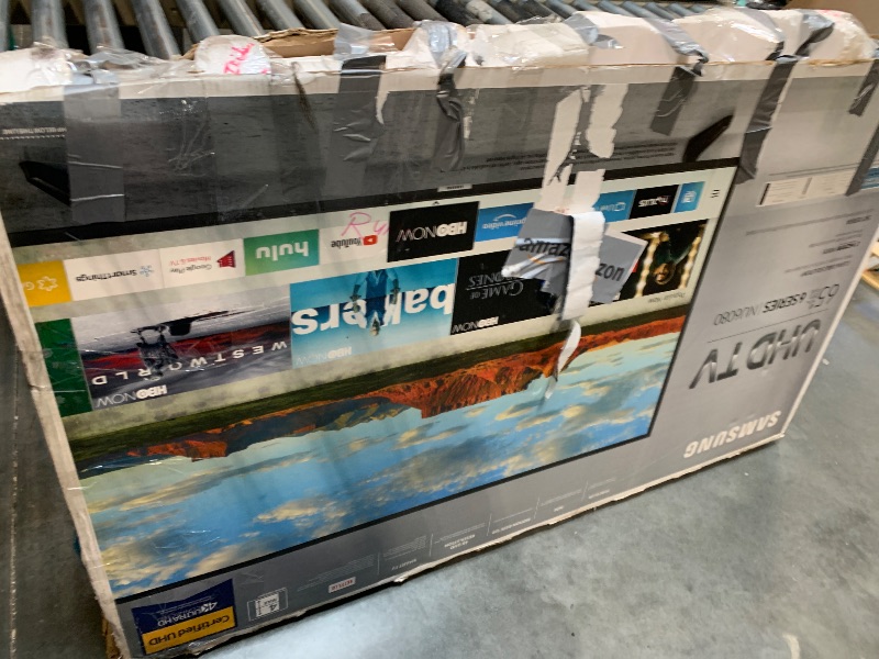 Photo 1 of ** ONLY PARTS BROKEN** SAMSUNG 65-Inch Class Crystal UHD 4K DU7200 Series HDR Smart TV w/Object Tracking Sound Lite, PurColor, Motion Xcelerator, Mega Contrast, Q-Symphony (UN65DU7200, 2024 Model)