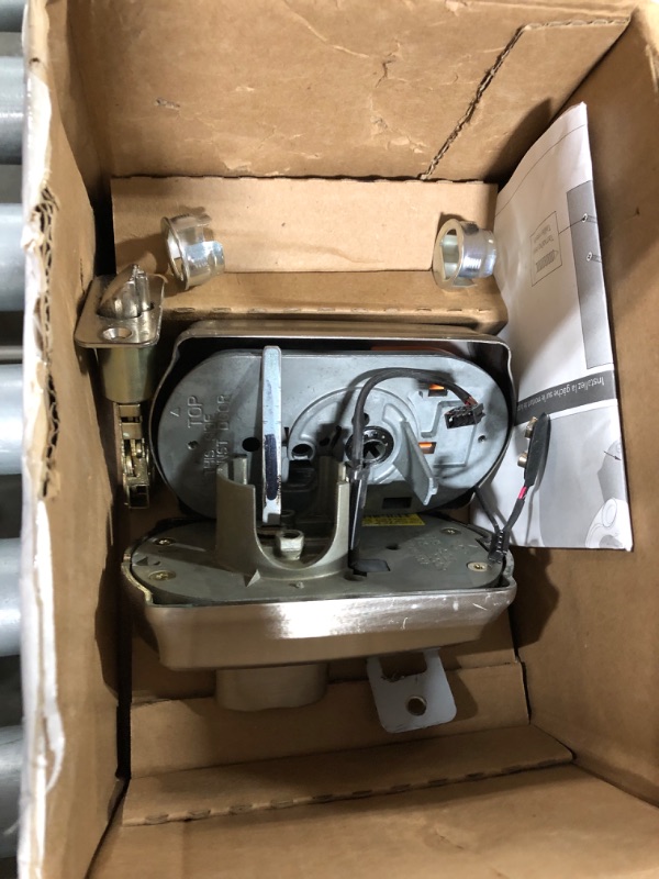 Photo 1 of 
Schlage BE365 V CAM 619 Camelot Keypad Deadbolt, Electronic Keyless Entry Lock, Satin Nickel