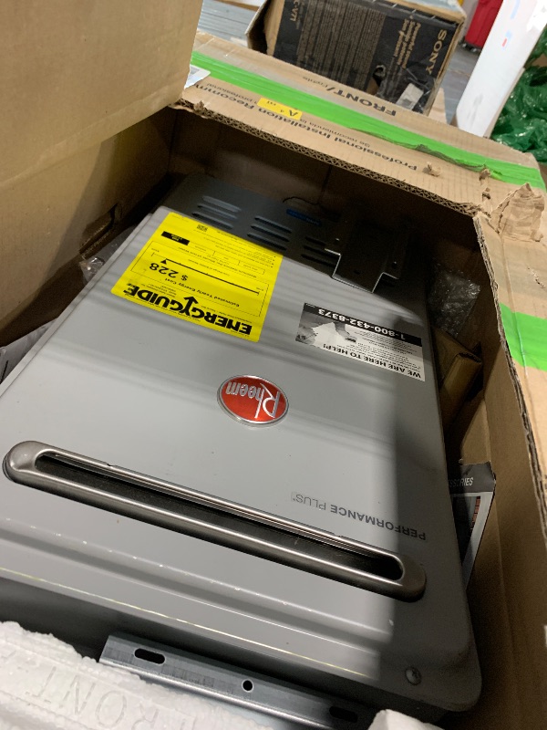 Photo 1 of Rheem RTG-95DVLN-3 High Efficiency Non-Condensing Indoor Tankless Natural Gas Water Heater, 9.5 GPM