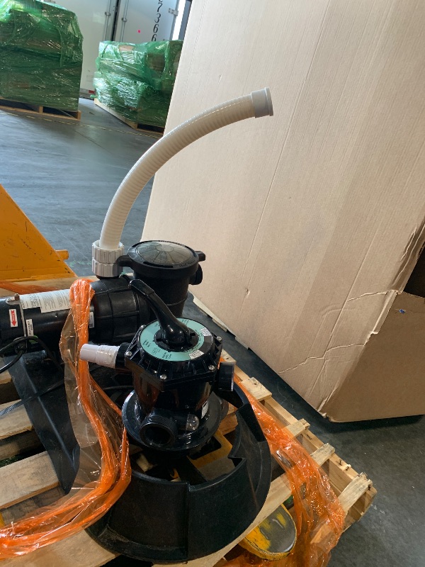 Photo 1 of ****** MISSING PARTS********* VEVOR Sand Filter Pump for Above Ground Pool, 13 in, 3500 GPH, 3/4 HP Swimming Pool Sand Filter Pump System, Krystal Clear with 6-Way Multi-Port Valve & Strainer Basket, Easy Installation for Pools
