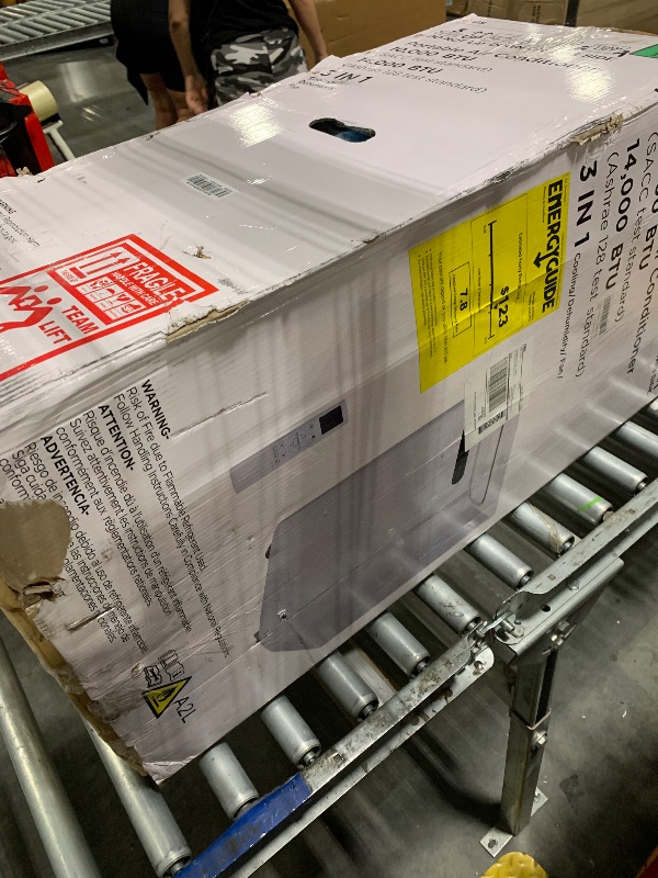 Photo 1 of 14000 BTU Portable Air Conditioners for Room up to 700 Sq. Ft, 3-IN-1 Portable AC Unit with Fan Dehumidifier, Drainage-free Cooling, 48 dB Quiet Sleep Mode, 24H Timer, Auto Swing, Windows Kit Included