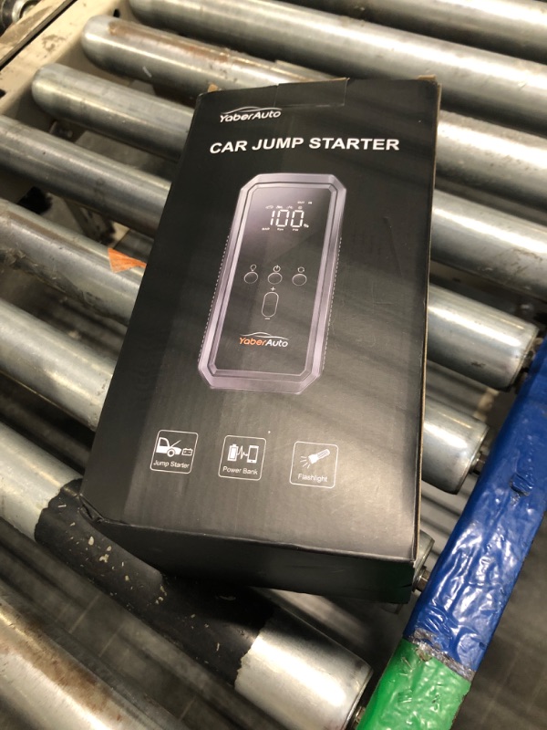 Photo 1 of 10-in-1 Jump Starter with Air Compressor 5000A 26800mAh 150PSI Portable Car Battery Jump Starter (All Gas/12L Diesel), 12V Jump Box Car Battery Jumper Starter Portable Jumper Cables, Lights