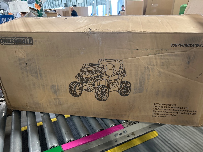 Photo 1 of ** similar image***Sopbost 2 Seater 24V Ride On Toys for Big Kids with Electric Dump Bed 4WD Battery Powered Cars for Kids with Remote Control, Ride On Car with EVA Tires Wheels, Shovel, Music, Black