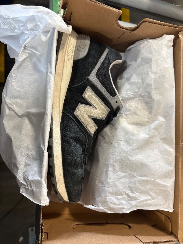 Photo 1 of [Dirty] New Balance women's 574 V3 Sneaker, Black/White, 8.5 US