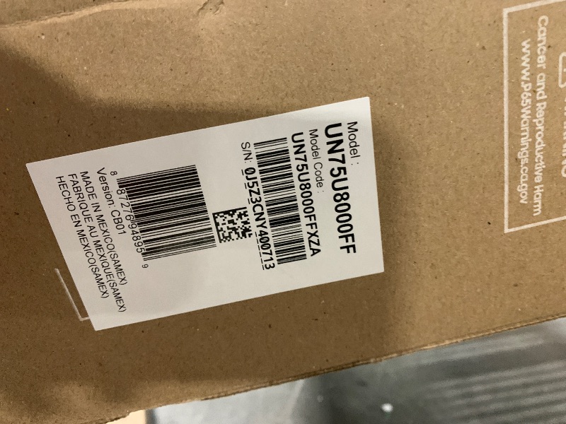 Photo 1 of Samsung 75-Inch Class Crystal UHD U8000F 4K Smart TV (2025 Model) Endless Free Content, Crystal Processor 4K, MetalStream Design, Knox Security, Alexa Built-in