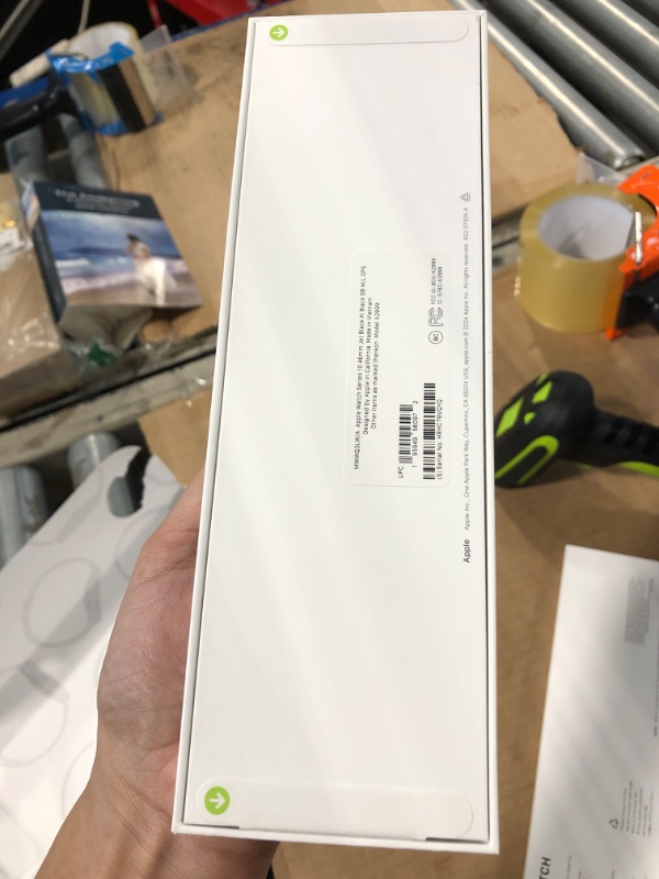 Photo 1 of ***FACTORY SEALED, OPEN FOR INSPECTION***
Apple Watch Series 10 [GPS 46mm case] Smartwatch with Jet Black Aluminium Case with Black Sport Band - M/L. Fitness Tracker, ECG App, Always-On Retina Display, Water Resistant