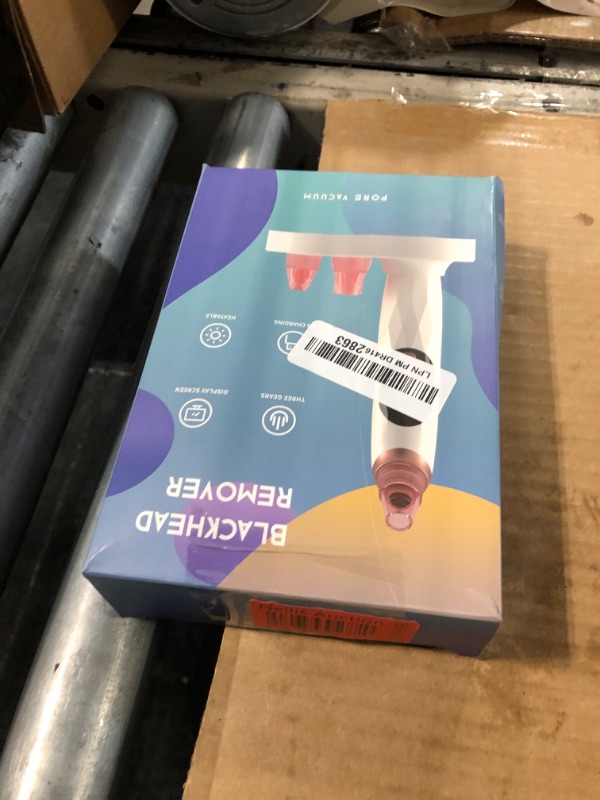 Photo 1 of Blackhead Remover Pore Vacuum with Hot Compress- 2025 Upgraded Electric Face Cleaner Pore Extractor Pimple Extractor Acne White Heads Removal Tool with 5 Suction Head LCD Screen and Base