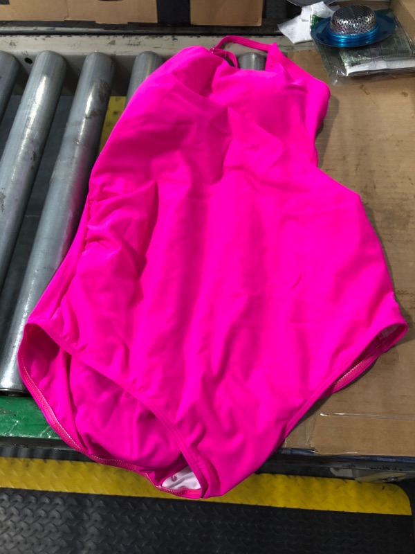 Photo 1 of ***SIMILAR PRODUC***
Tempt Me Hot Pink Women Athletic One Piece Swimsuits Sporty Racerback Bathing Suits Full Coverage Modest Swimwear for Teen Girls M