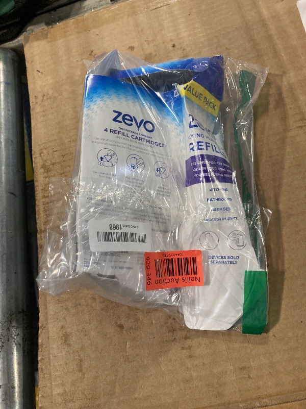 Photo 1 of Zevo Flying Insect Trap Refill - for The Zevo MAX & Standard Indoor Fly Trap - Catch Gnats, House & Fruit Flies - Easy to Use - Mess-Free Disposal (4 Refill Cartridges)
