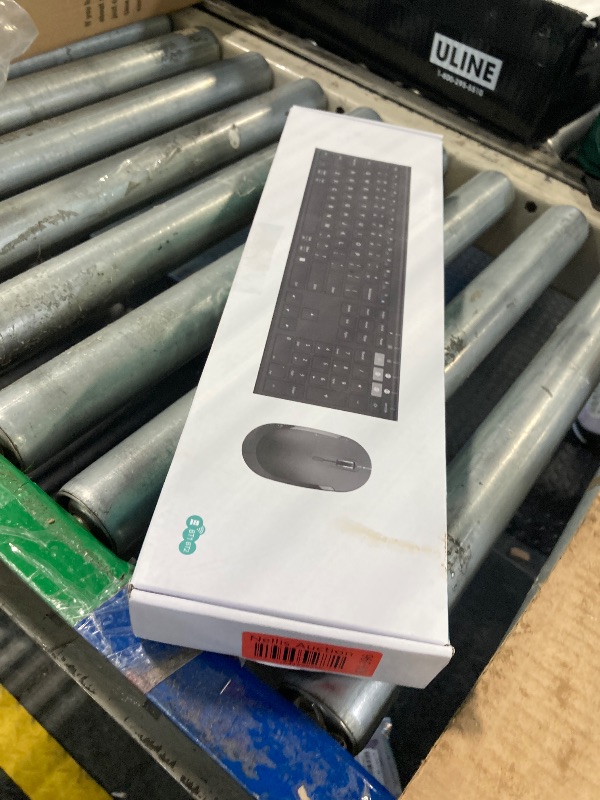 Photo 1 of Wireless Keyboard and Mouse Combo, Dual-Mode (Bluetooth + USB), Ultra Slim, Rechargeable, for Windows/Mac OS (Black)