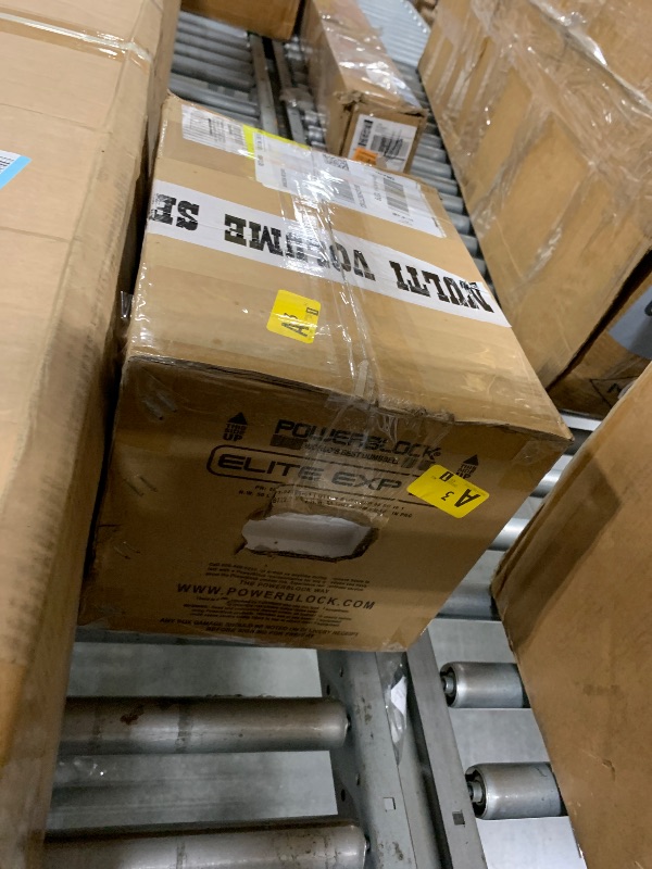 Photo 1 of ****HALF OF THE SET, SINGLE BOX ONLY**** PowerBlock Elite EXP Adjustable Dumbbells, Sold in Pairs, Stage 1, 5-50 lb. Dumbbells, Durable Steel Build, Innovative Workout Equipment, All-in-One Dumbbells, Expandable with Expansion Kits