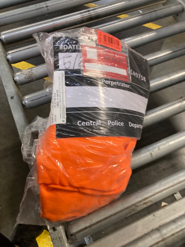 Photo 1 of ****no cuffs****Alaiyaky Prisoner Costumes Men Orange Prisoner Jumpsuit Prison Escaped Inmate Unisex Jail Criminal Halloween Costume Tag (Orange 2, 2X-Large)