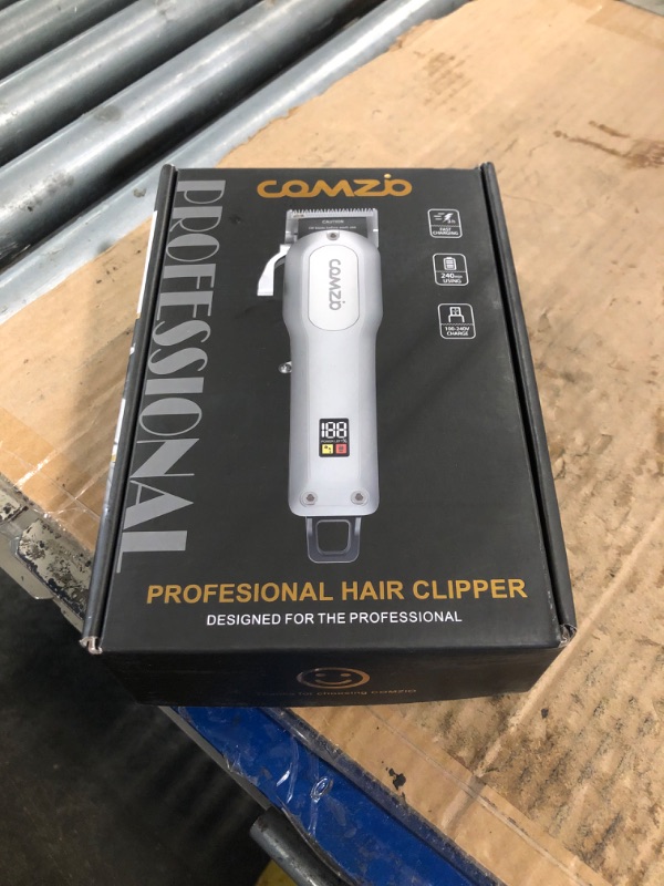 Photo 1 of **CORD MISSING**COMZIO® Hair Clippers for Men Professional,Cordless High-Performance Barber Clippers for Hair Cutting,Rechargeable Mens Hair Clippers,Home Haircut &Grooming Set with LED Display,Mens Gifts