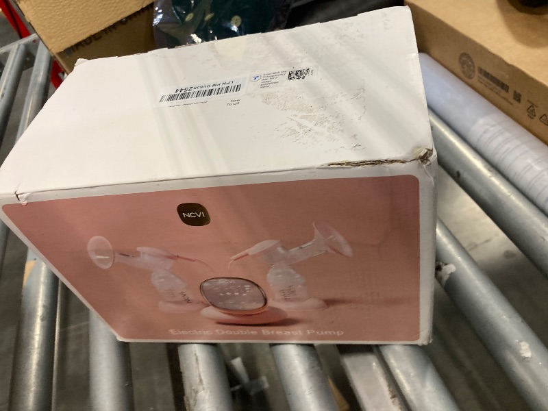 Photo 1 of **MISSING THE CHARGER***
NCVI Double Electric Breast Pump 8782, Portable Anti-Backflow, with 4 Size Flanges, 4 Modes & 9 Levels, LED Display, 10 Breastmilk Storage Bags, Ultra-Quiet and Pain Free Breast Pumps
