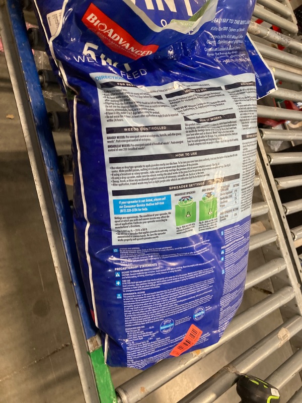 Photo 1 of   BioAdvanced 5 In 1 Weed and Feed, Granules, 24LB