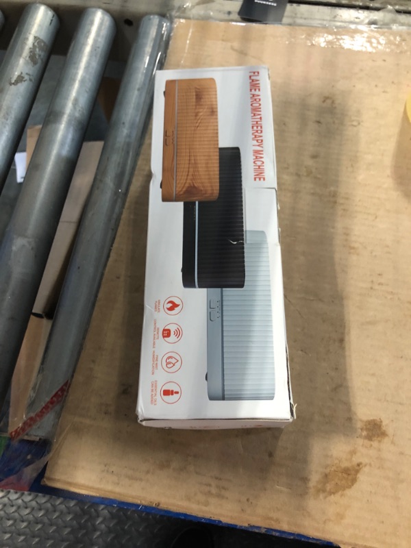 Photo 1 of Essential Oil Diffuser?Colorful Flame Fire Diffuser Humidifier?Scent Aroma Diffuser, 7 Colors Changing Oil Diffuser for Home,Office(Remote Control?Timeable, Waterless Auto off-260ml) (White)