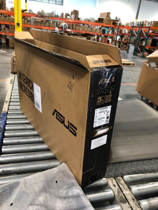 Photo 1 of ** NO POWER CORD**
ASUS 31.5” 1080P Monitor (VA329HE) - Full HD, IPS, 75Hz, Adaptive-Sync, Eye Care, Low Blue Light, Flicker Free, HDMI, VGA, Wall Mountable, Tilt Adjustable,Black
