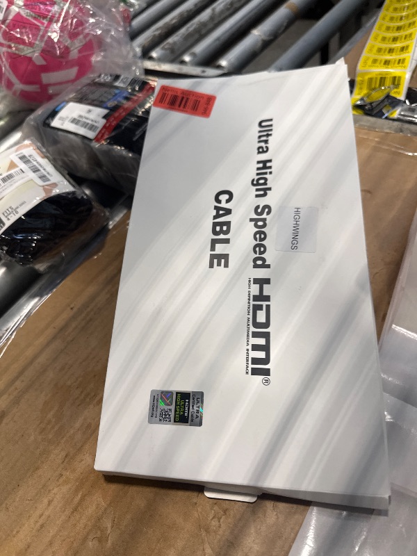 Photo 1 of 10K 8K HDMI 2.1 Cable 2-Pack 6.6FT, Highwings Certified 48Gbps Ultra High Speed Slim HDMI Cord,Support 4K@120Hz 8K@60Hz, HDCP 2.2&2.3, Dynamic HDR,eARC,DTS:X, Compatible with Roku TV/HDTV/PS5/Blu-ray