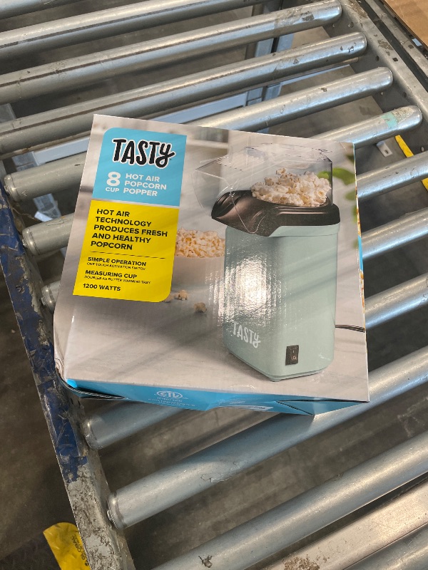 Photo 1 of  *** USED *** Tasty Hot Air Popcorn Popper, Healthy and Delicious Popcorn in Minutes, Fast and Easy-to-Use, Built-In Measuring Cup and Butter Warmer, 8 Cups, Aqua