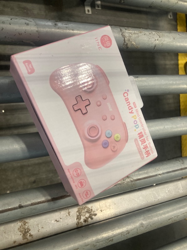 Photo 1 of IINE Wireless Controller for Switch/PC/Android/IOS, Cute Gamepad with RGB Lights, Mini Pro Controller with Turbo/Macro/NFC Amiibo/Motion Sensor/Wake-Up/Rumble (Pink)        