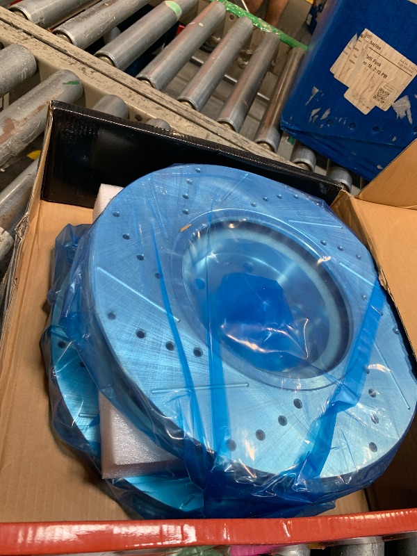 Photo 1 of  A-Premium 12.58 inch (319.6mm) Front Drilled and Slotted Disc Brake Rotors Compatible with Select Nissan and Infiniti Models - Altima, Murano, Maxima, 350Z, 370Z, G25, G35, G37, QX50, M35, 2-PC Set. 