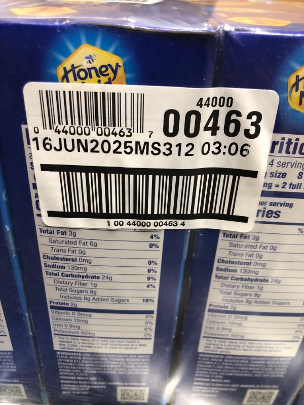 Photo 1 of HONEY MAID Cinnamon Graham Crackers, Lunch Snacks, Bulk Snacks, 12 - 14.4 oz Boxes